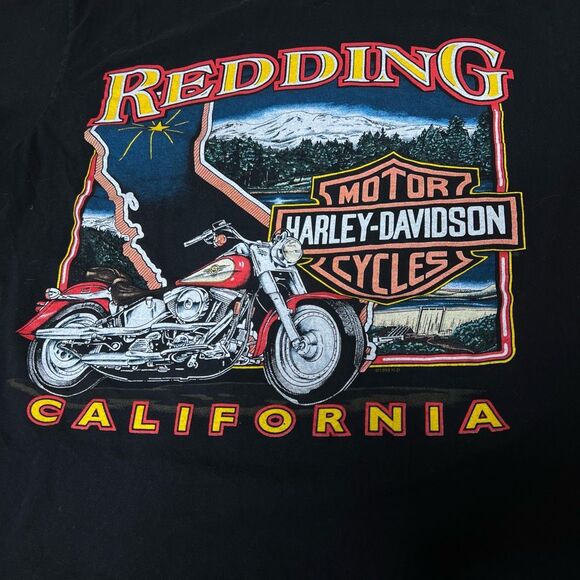 Vintage 90s Harley Davidson Redding T Shirt Medium Made In USA - Picture 8 of 8